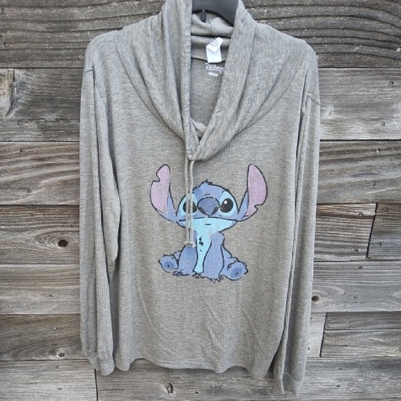 Disney Gray Stitch Hoodie Sweatshirt NWOT - Picture 1 of 7